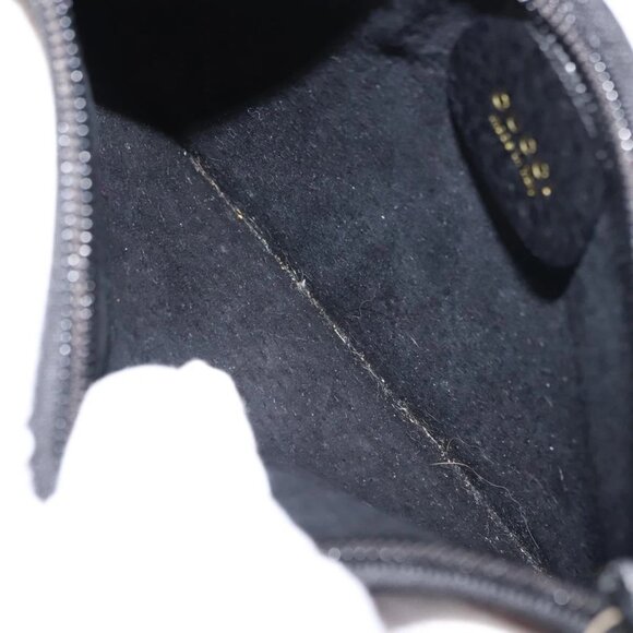 GUCCI Bamboo Shoulder Bag Leather Black Gold 001 2113 1880 Auth 147949 - Picture 13 of 16